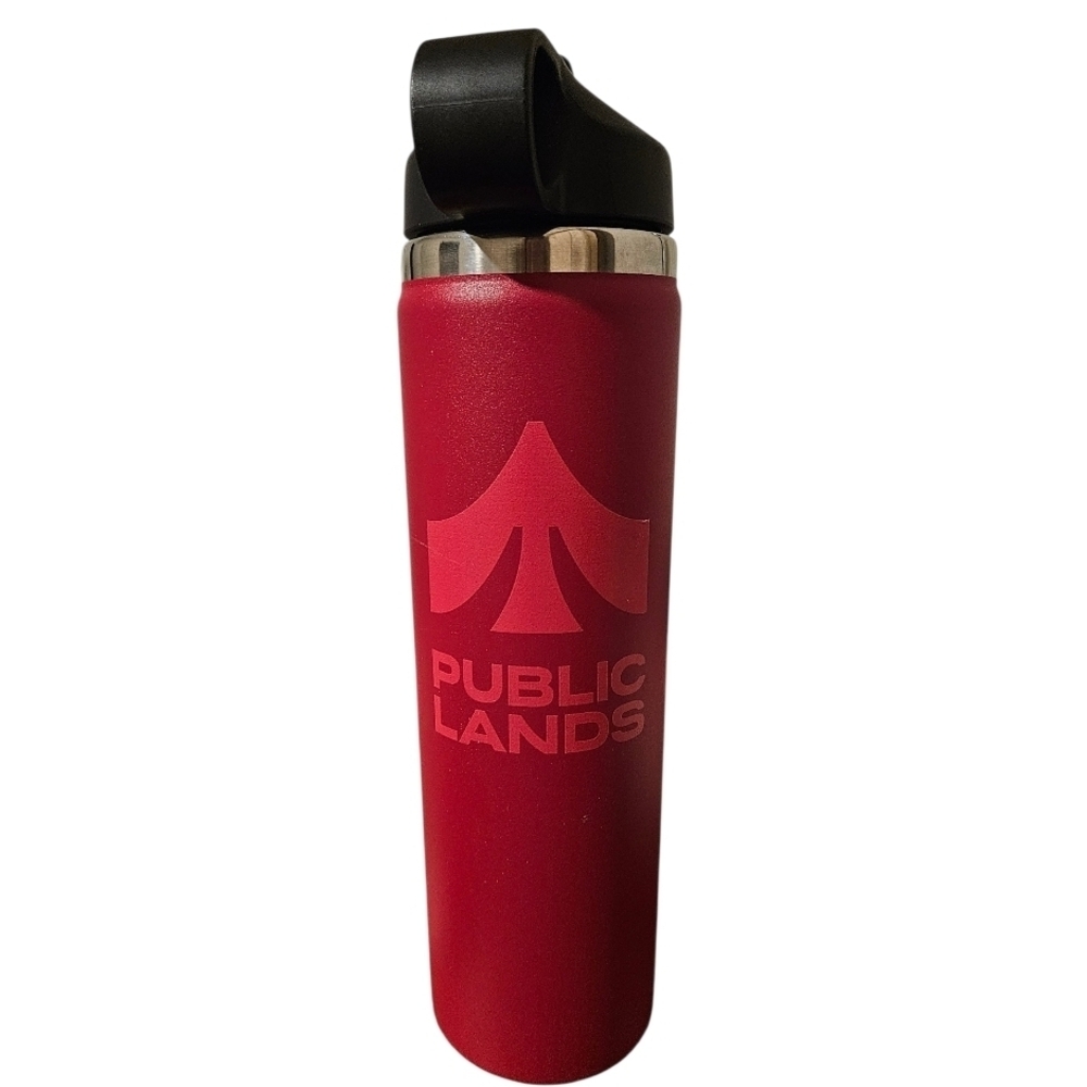 Red Public Lands Water Bottle NWT